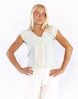 Tayan Pleat Detail Top