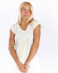 Tayan Pleat Detail Top