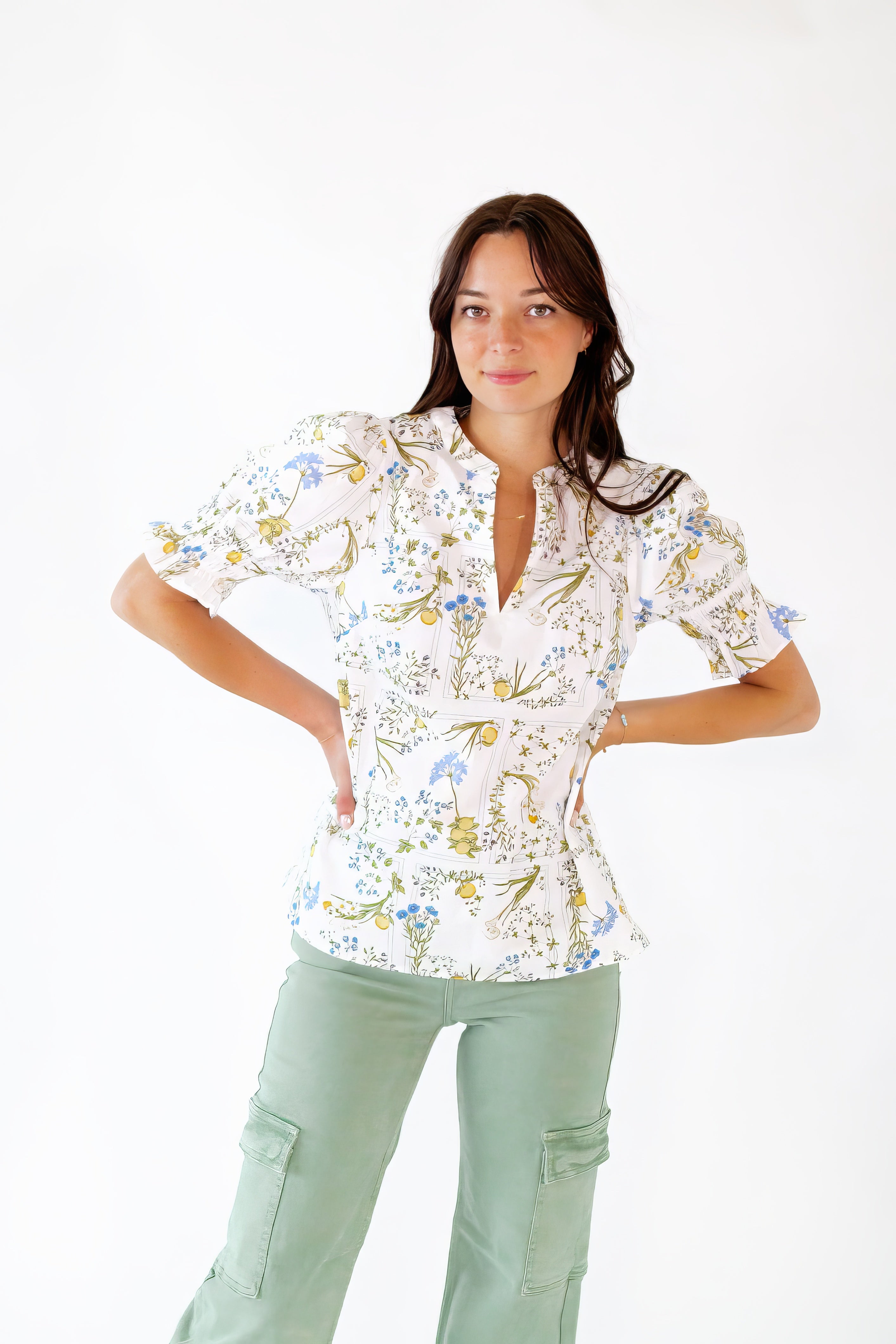 Dowen Floral Print Top