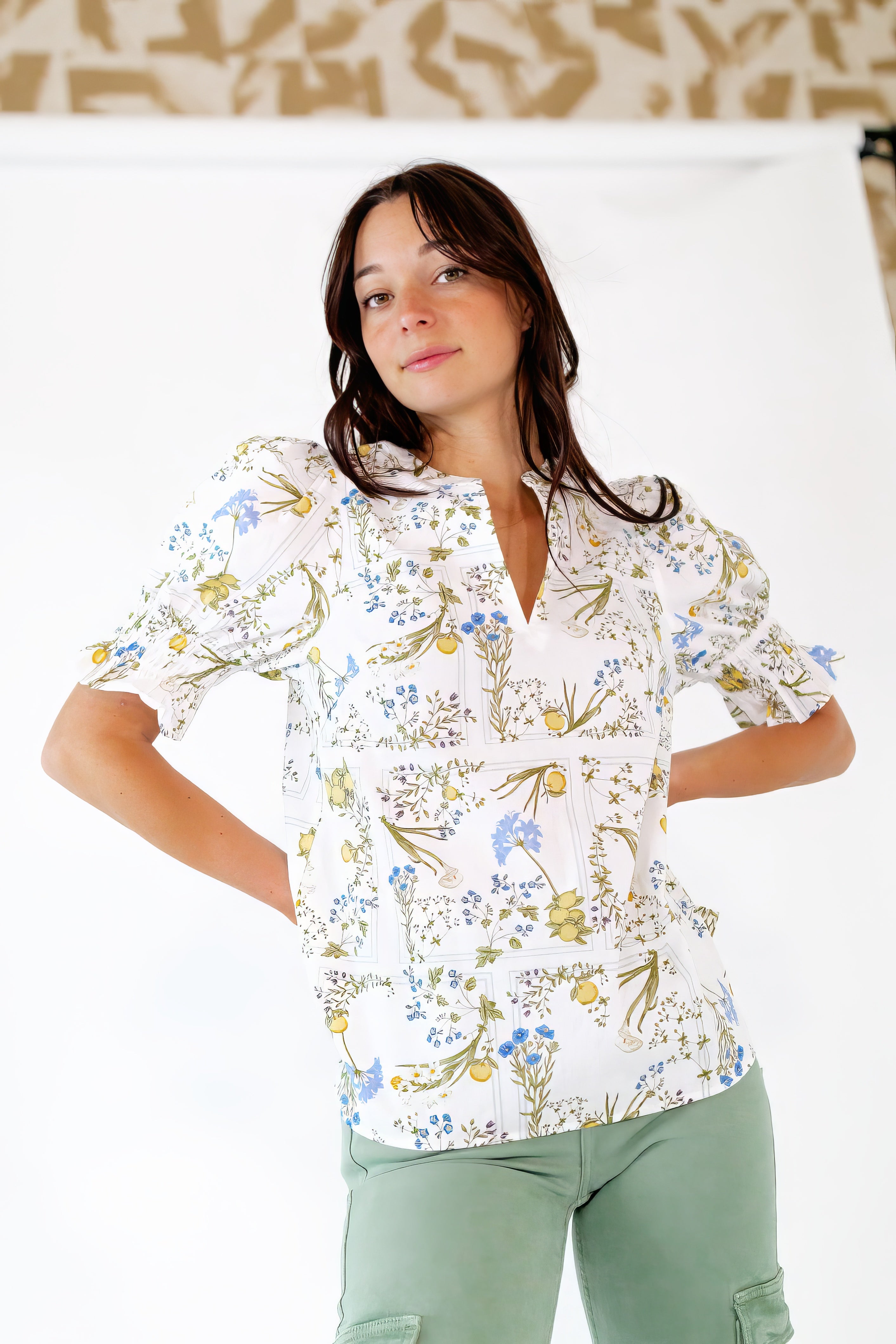 Dowen Floral Print Top