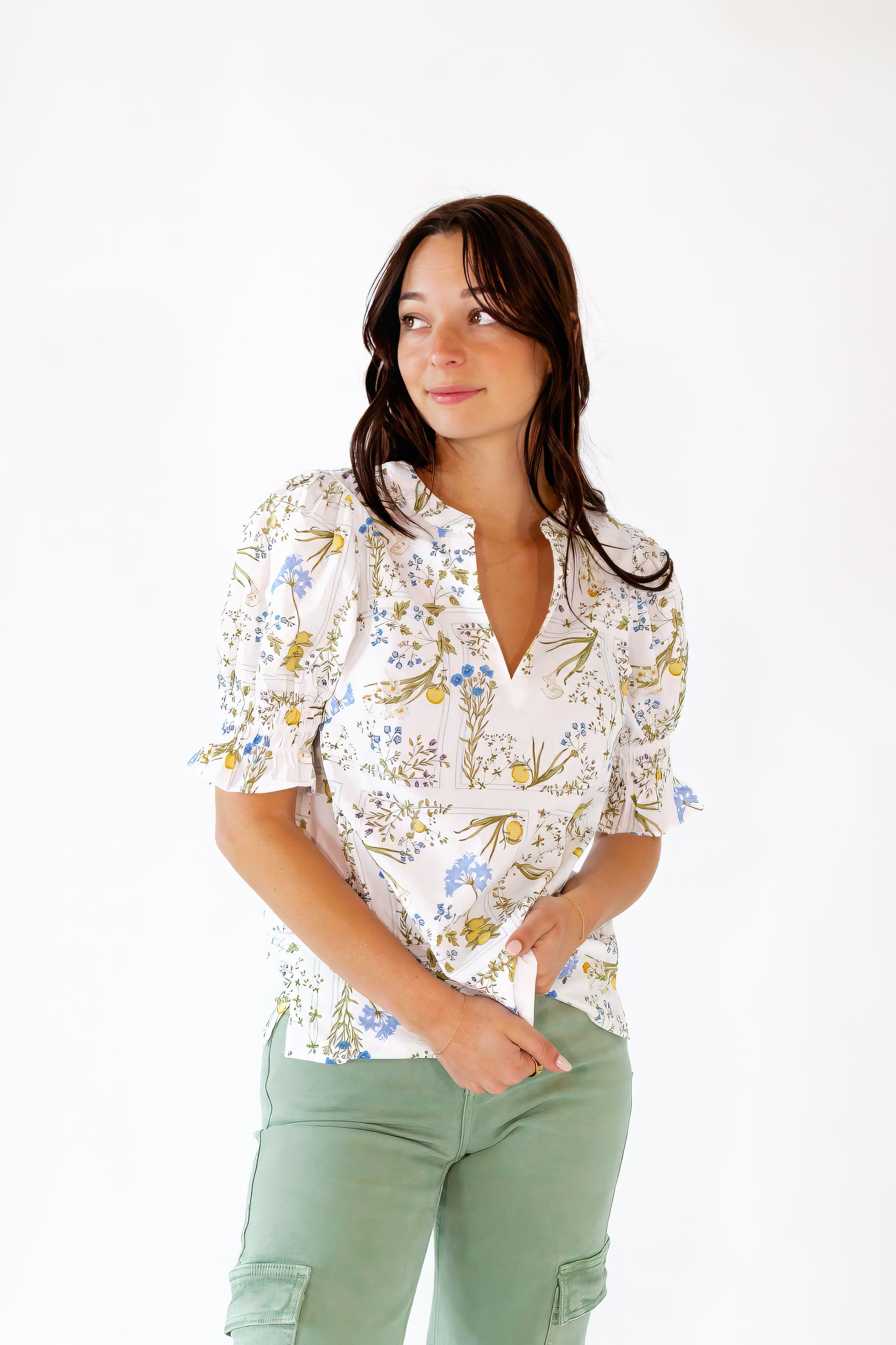 Dowen Floral Print Top