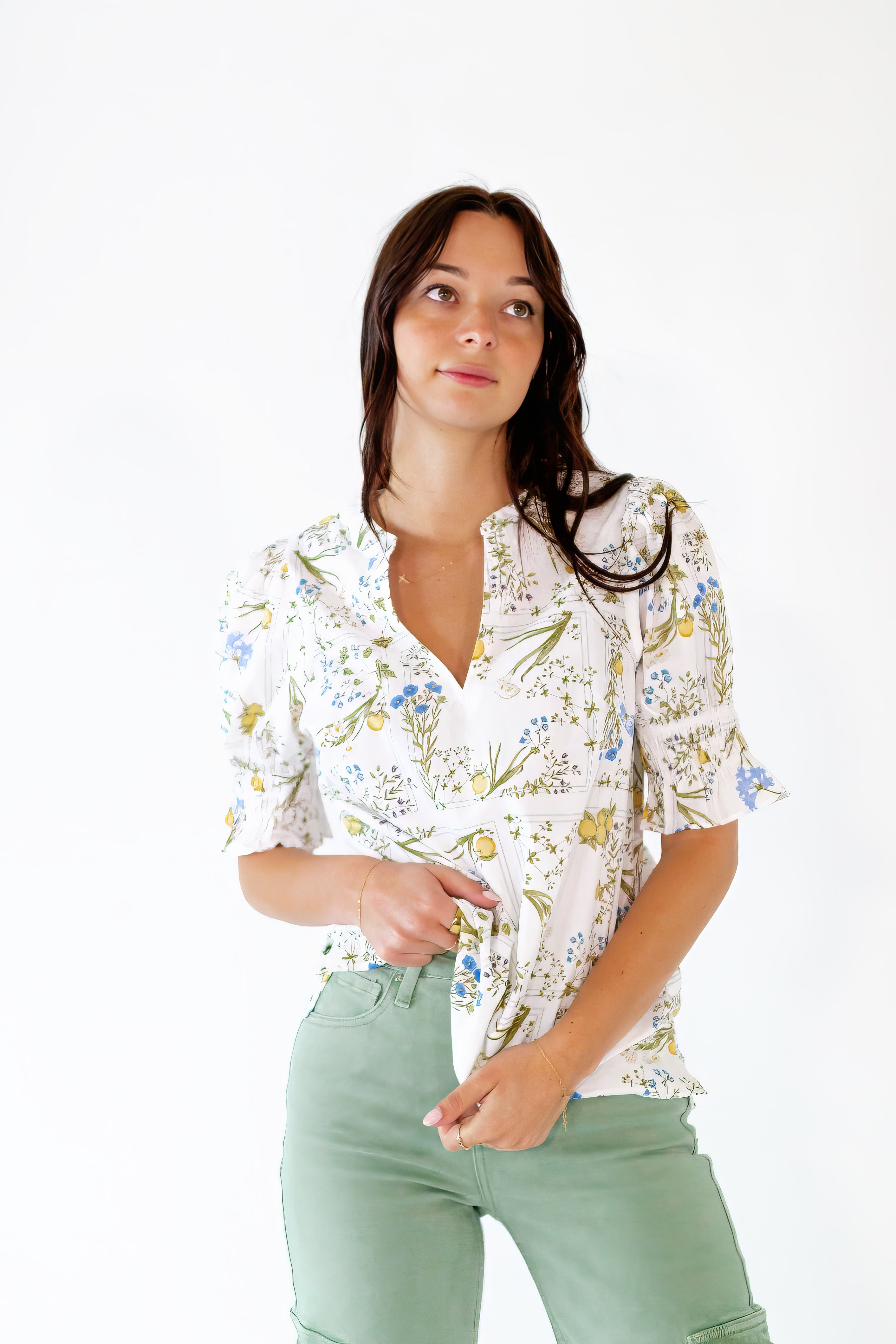 Dowen Floral Print Top