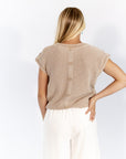 Mirelle Button Back Top