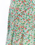 Sariah Wrap Floral Skirt · Aqua