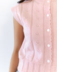 Robyn Pointelle Vest ⤫ Restocked