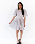 Tilly Floral Print Striped Dress