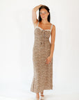 Tefi Leopard Print Maxi Dress