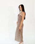 Tefi Leopard Print Maxi Dress