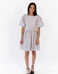 Tilly Floral Print Striped Dress