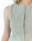 Landon Scallop Lace Vest