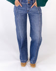 Alana Double Button Denim