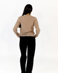 Latte Button Down Cardigan