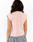 Robyn Pointelle Vest ⤫ Restocked