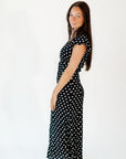Dalton Polka Dot Midi Dress