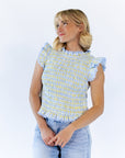 Angelina Checkered Top