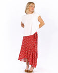 Sariah Wrap Floral Skirt