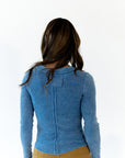 Emmy Mineral Washed Henley · Blue