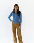 Emmy Mineral Washed Henley · Blue