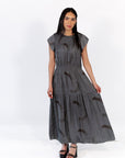 Elena Stroke Detail Midi Dress
