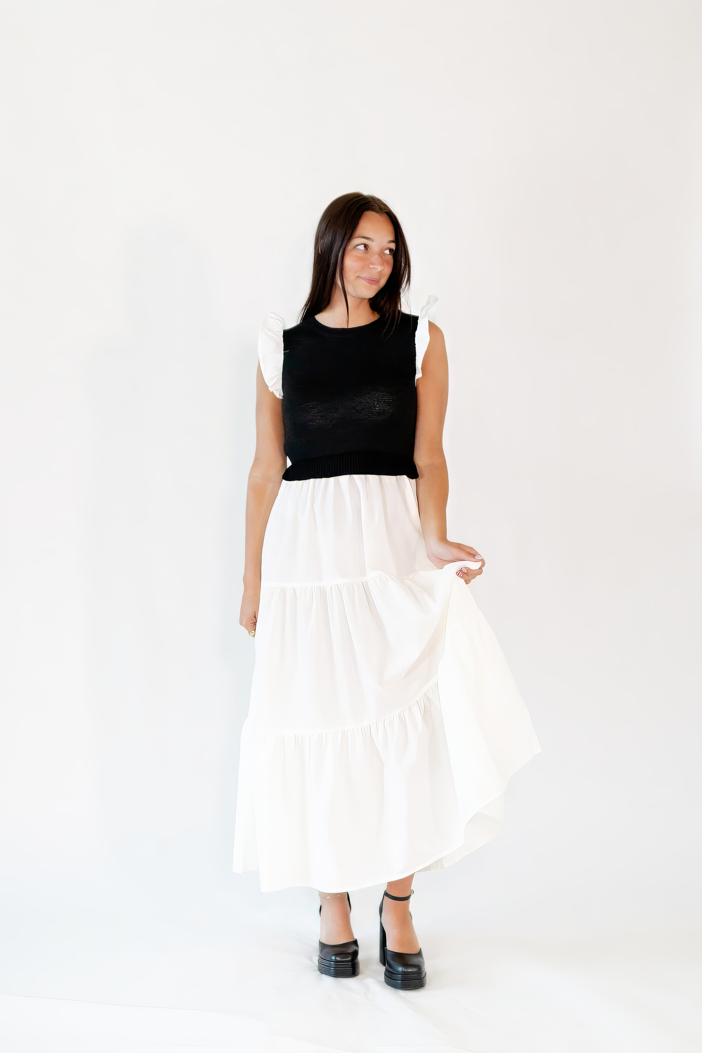 Portia Layered Midi Dress