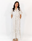 Emelia Striped Shirt Dress