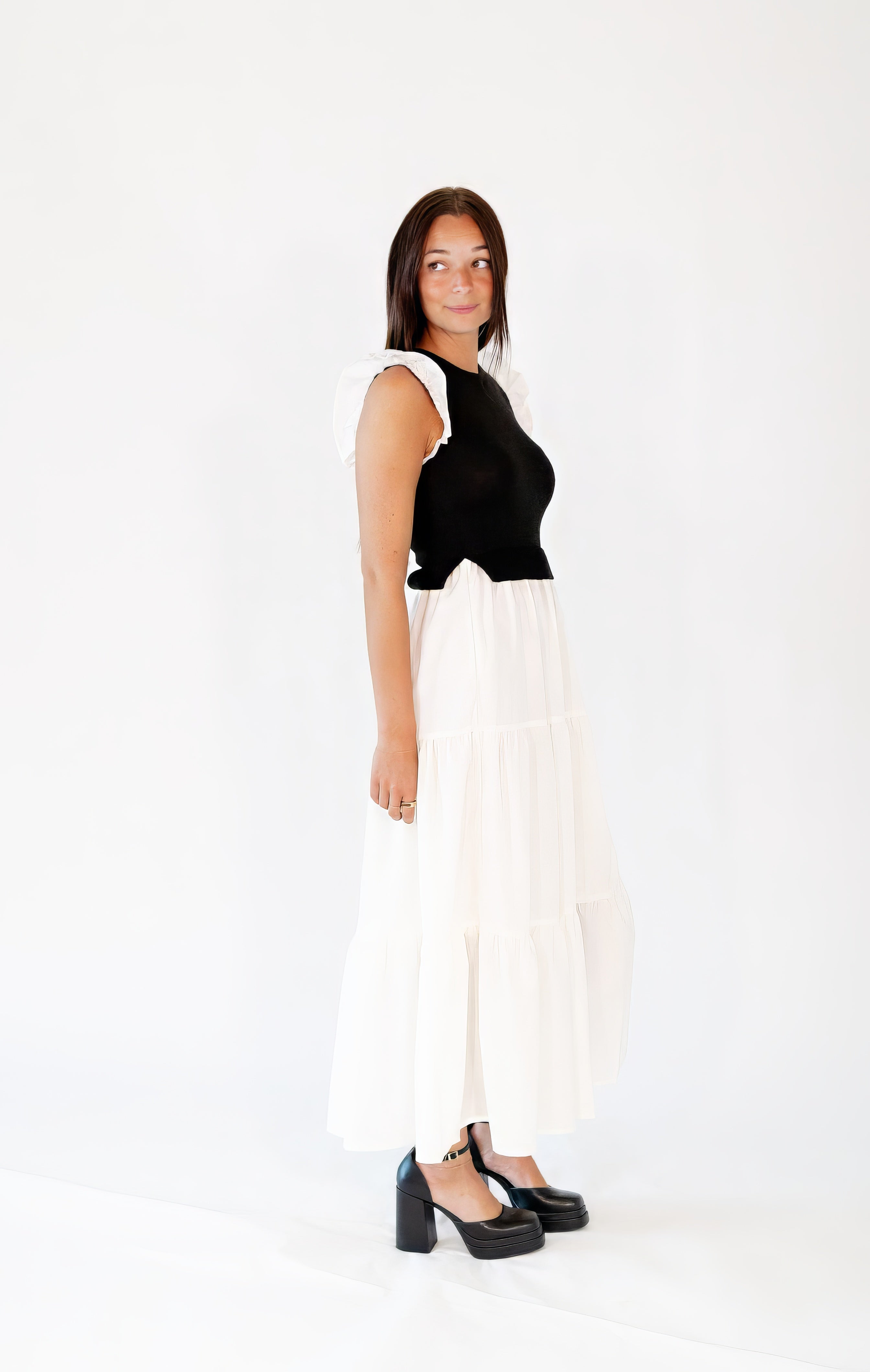 Portia Layered Midi Dress
