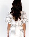 Emelia Striped Shirt Dress