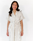 Emelia Striped Shirt Dress