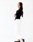 Sloane Ribbed Button Detail Up