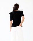 Sloane Ribbed Button Detail Up