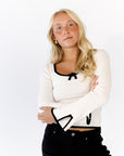 Chiara Bow Detail Top