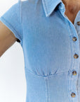 Strada Denim Button Up