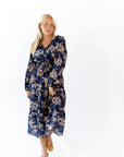 Bloom Tie Waist Midi Dress