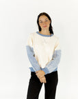 Nyssa Denim Contrast Top