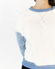 Nyssa Denim Contrast Top