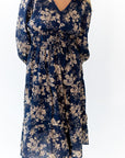 Bloom Tie Waist Midi Dress