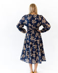 Bloom Tie Waist Midi Dress