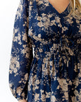 Bloom Tie Waist Midi Dress