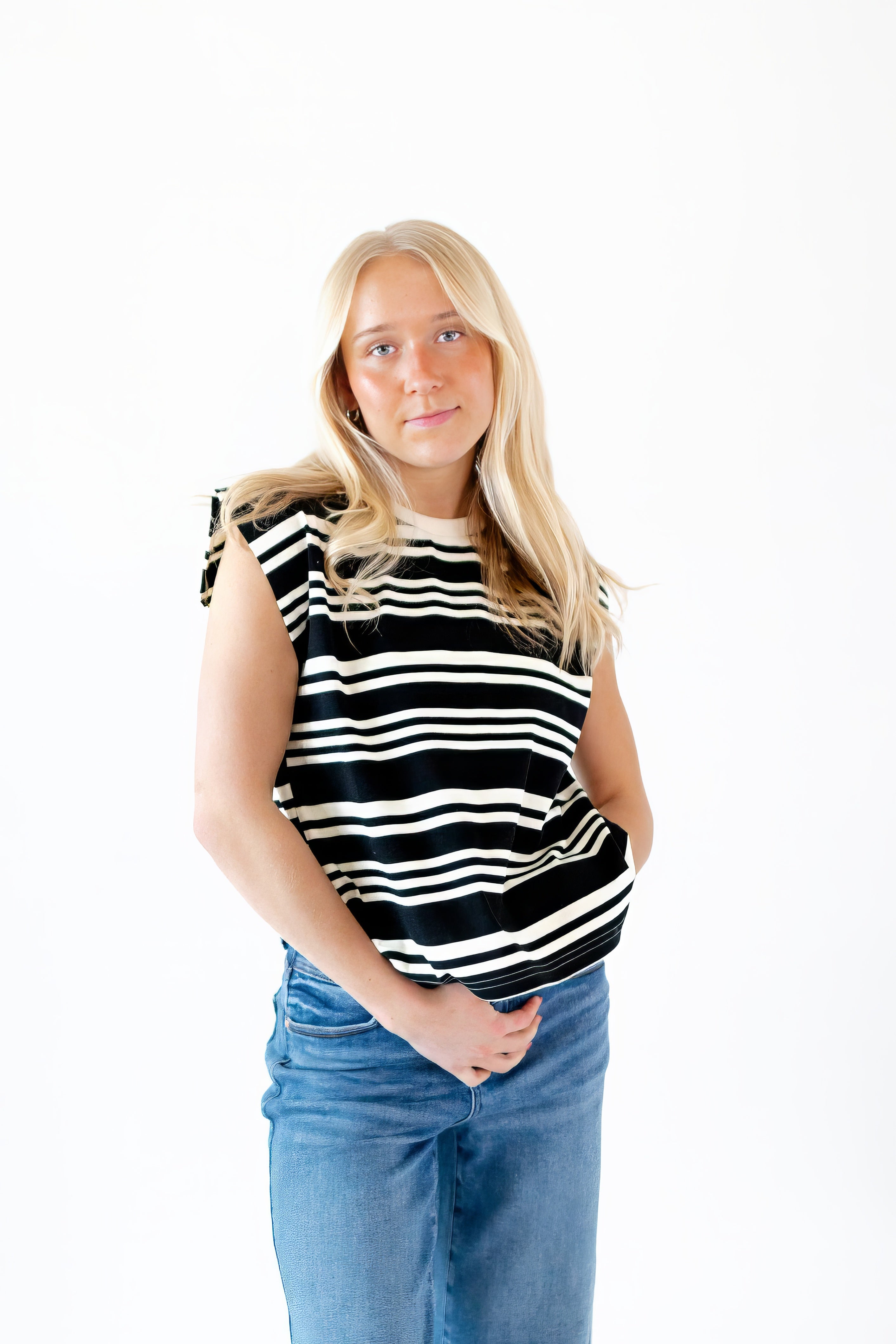 Sorrel Stripe Muscle Tee
