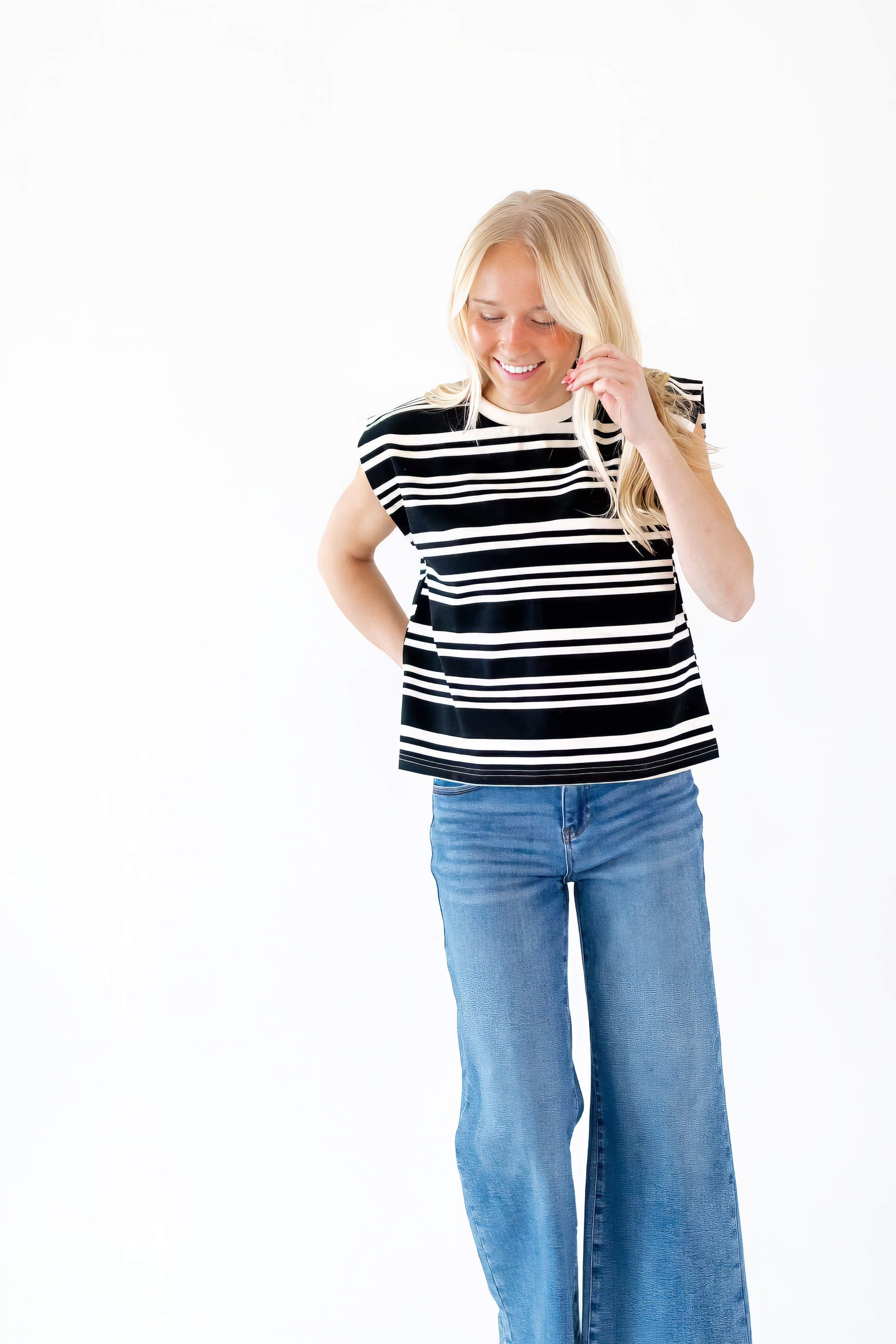 Sorrel Stripe Muscle Tee