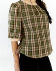 Merritt Plaid Blouse
