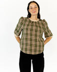 Merritt Plaid Blouse