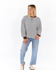 Thea Striped Pullover