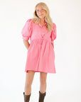 Francesca Ribbon Tie Waist Dress