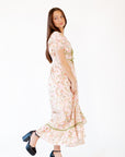Simonette Floral Puffed Sleeve Dress
