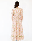 Simonette Floral Puffed Sleeve Dress