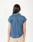 Twyla Button Up Chambray Top