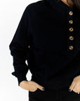 Portia Asymmetrical Button Down Hoodie