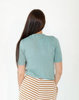 Ilona Knit Half-Sleeve Top · Jade