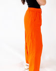 Faye Linen Pleated Pants